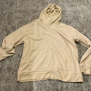 Forever 21 cream hoodie, kangaroo pocket size large